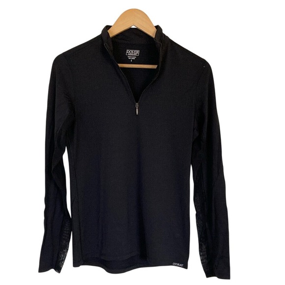 Dover Saddlery Womens Coolblast Black‎ Pullover Quarter Zip Shirt Size Small - Picture 1 of 11